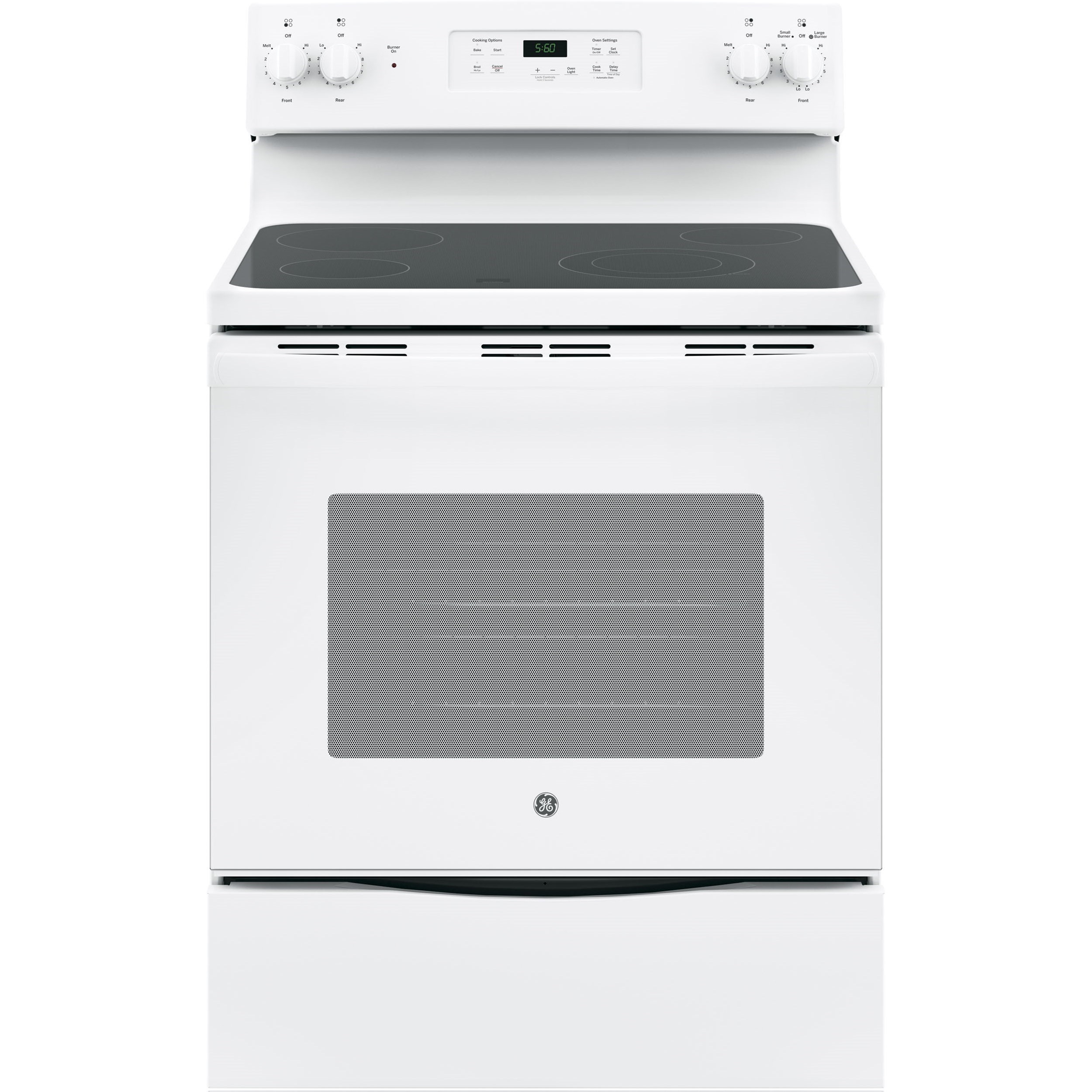 GE Appliances JBS60DKWW 30" FreeStanding Electric Range with 9"/6